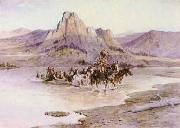 Charles M Russell Return of the Horse Thieves oil painting picture wholesale